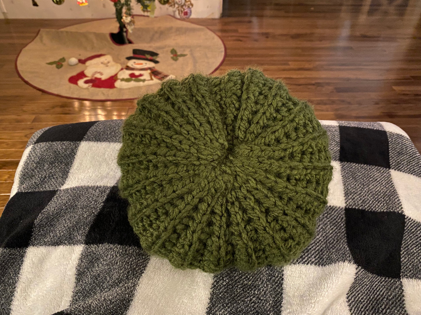 Green Pumpkin with a Cinnamon Stick Stem