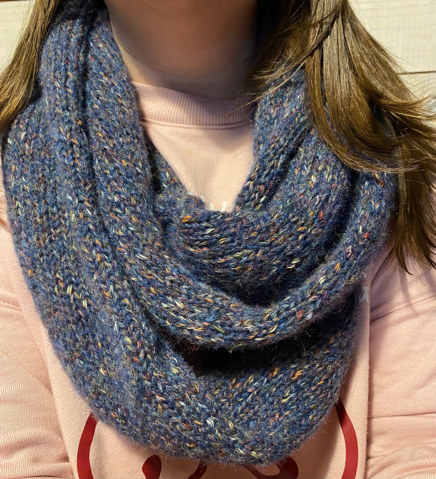 Knitted infinity scarf | Smoky Mountain Rain