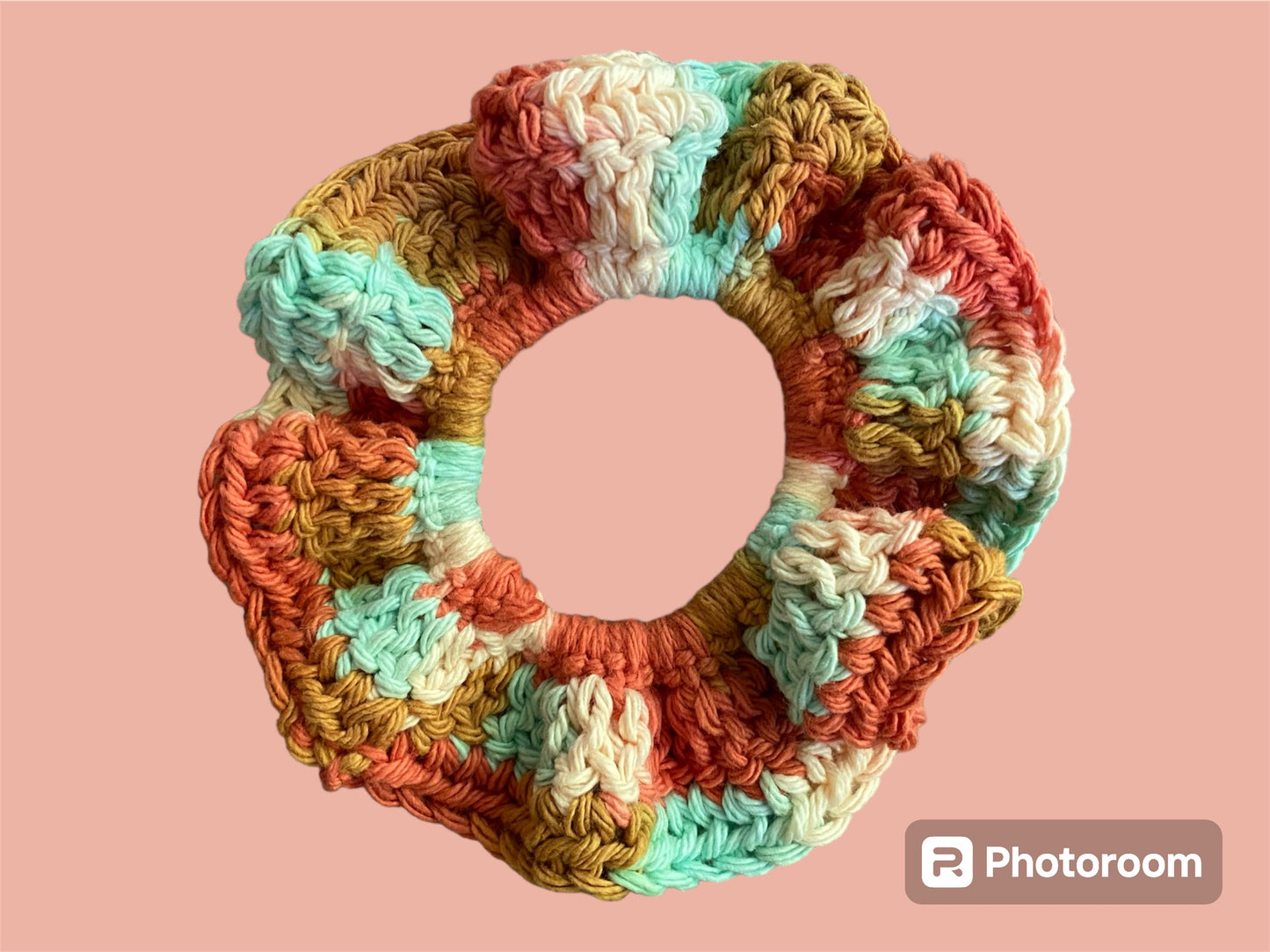 Cotton Crochet Scrunchies | Sunrise Ombre | 2 pack