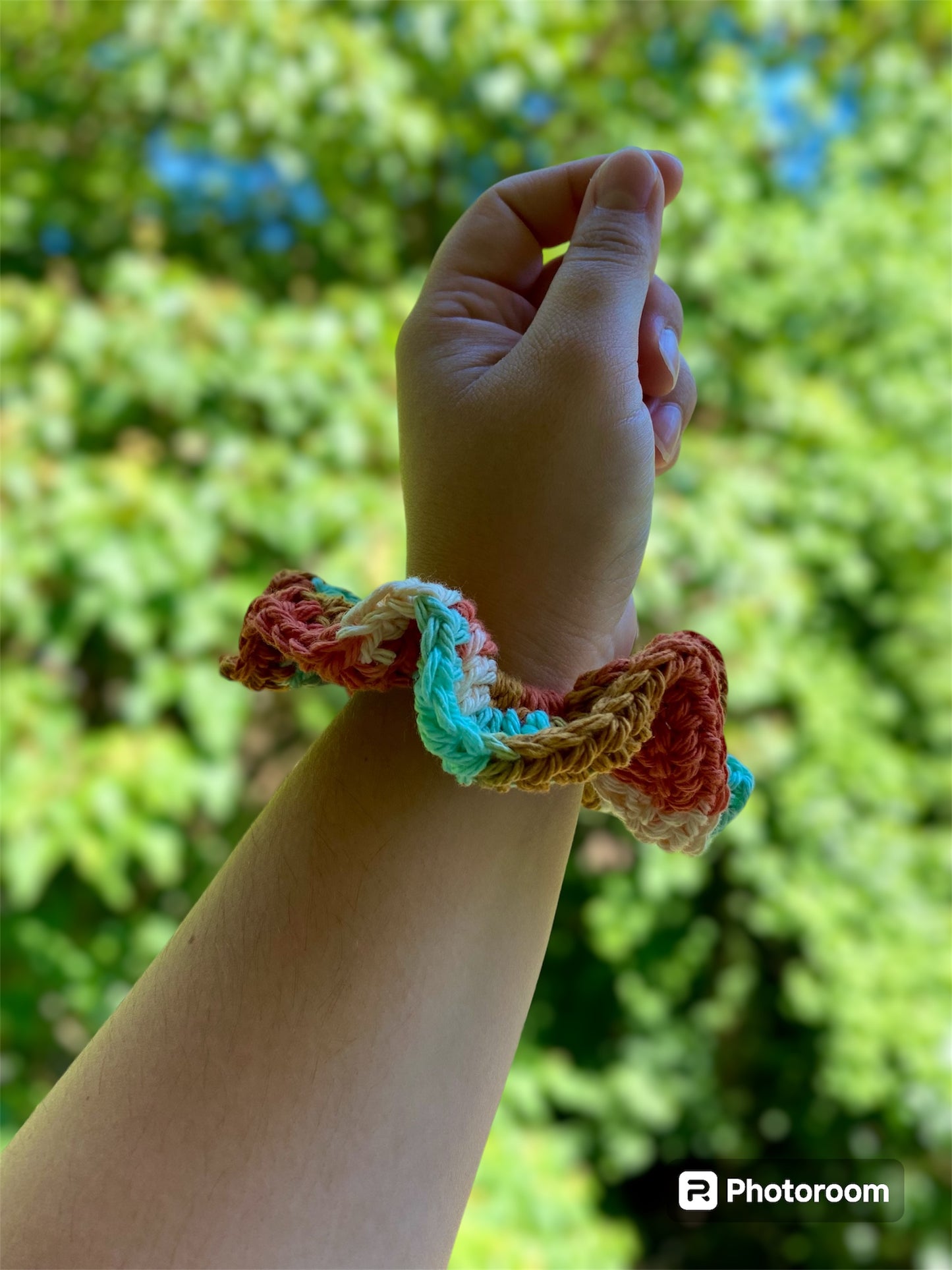 Cotton Crochet Scrunchies | Sunrise Ombre | 2 pack