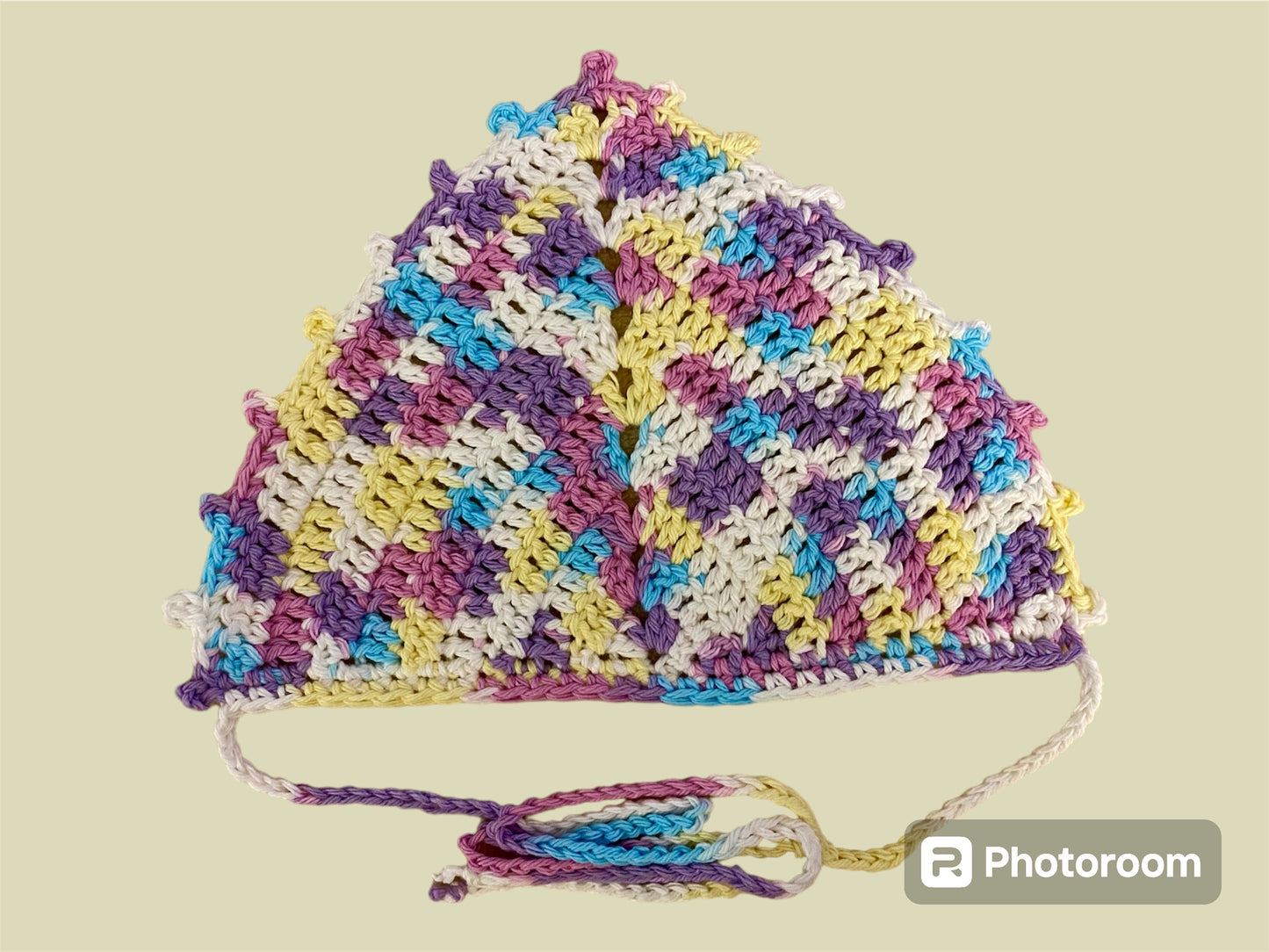 Crochet Picot Bandana | Tie-Dye