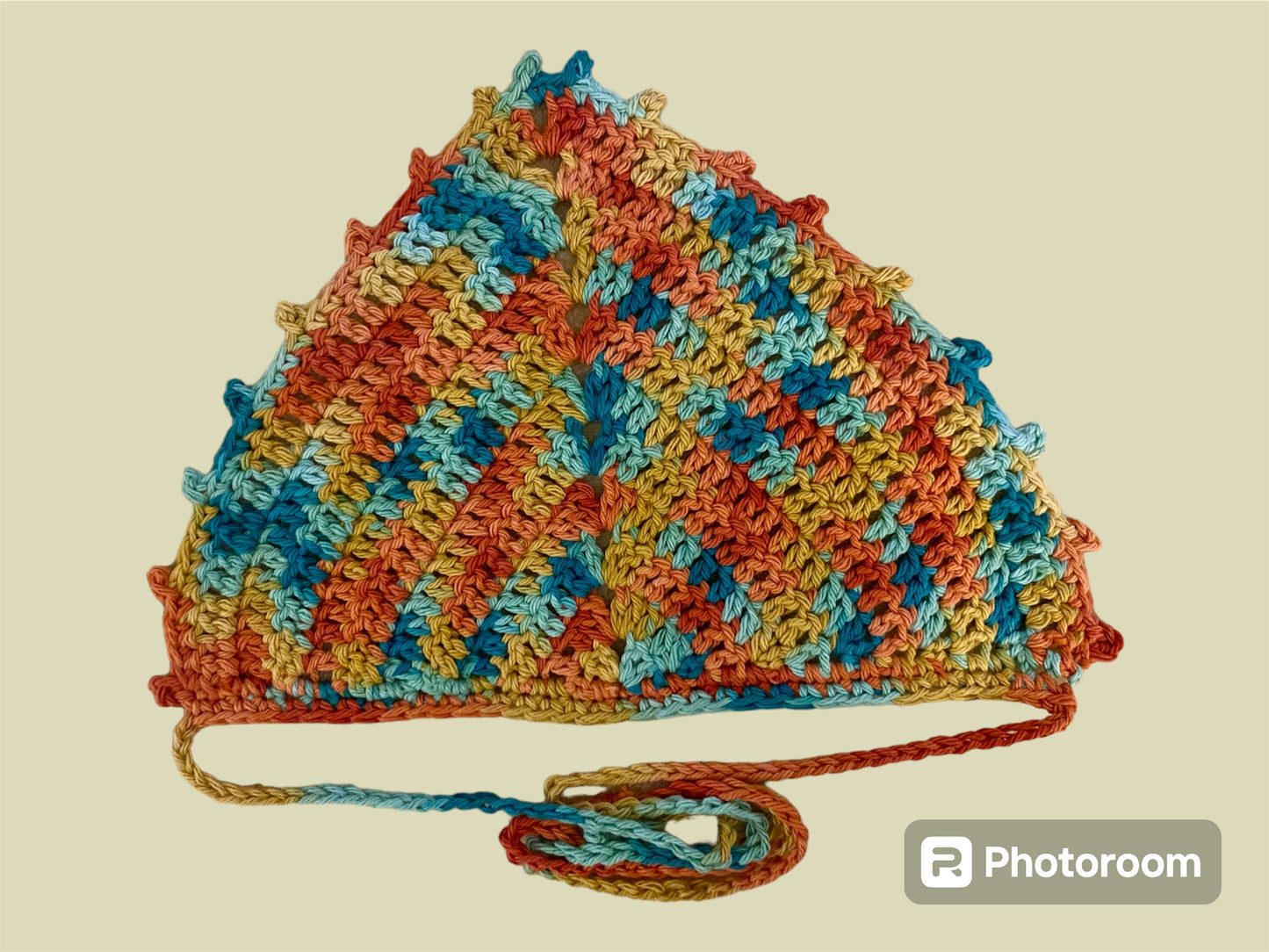 Crochet Picot Bandana | Coral Reef