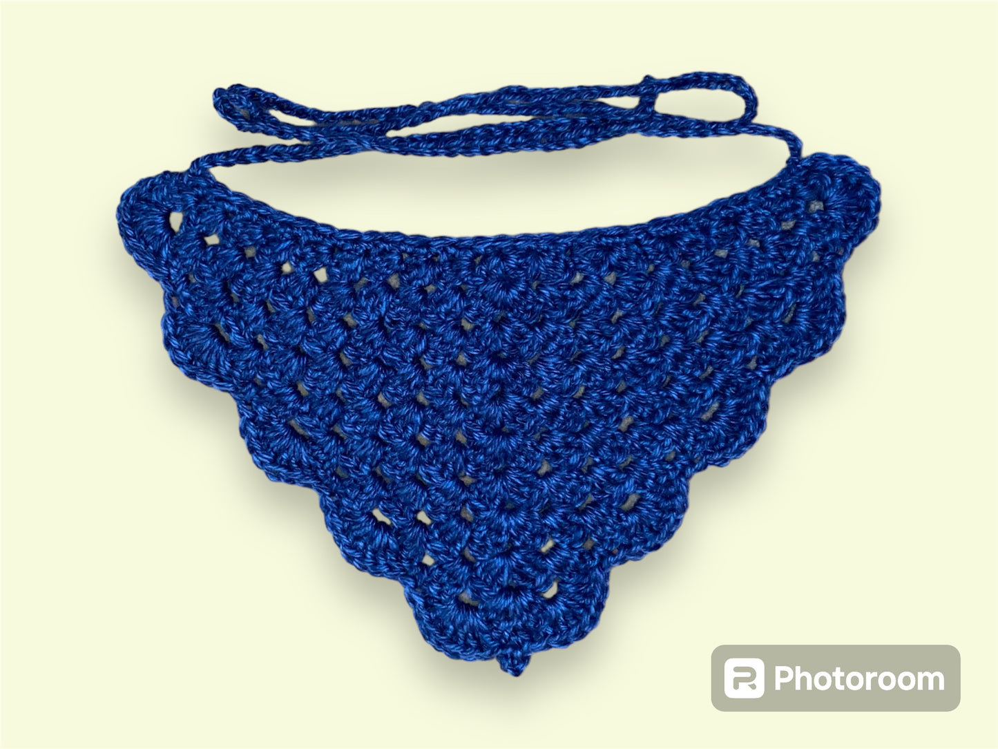 Crochet Granny Stitch Bandana | Sapphire
