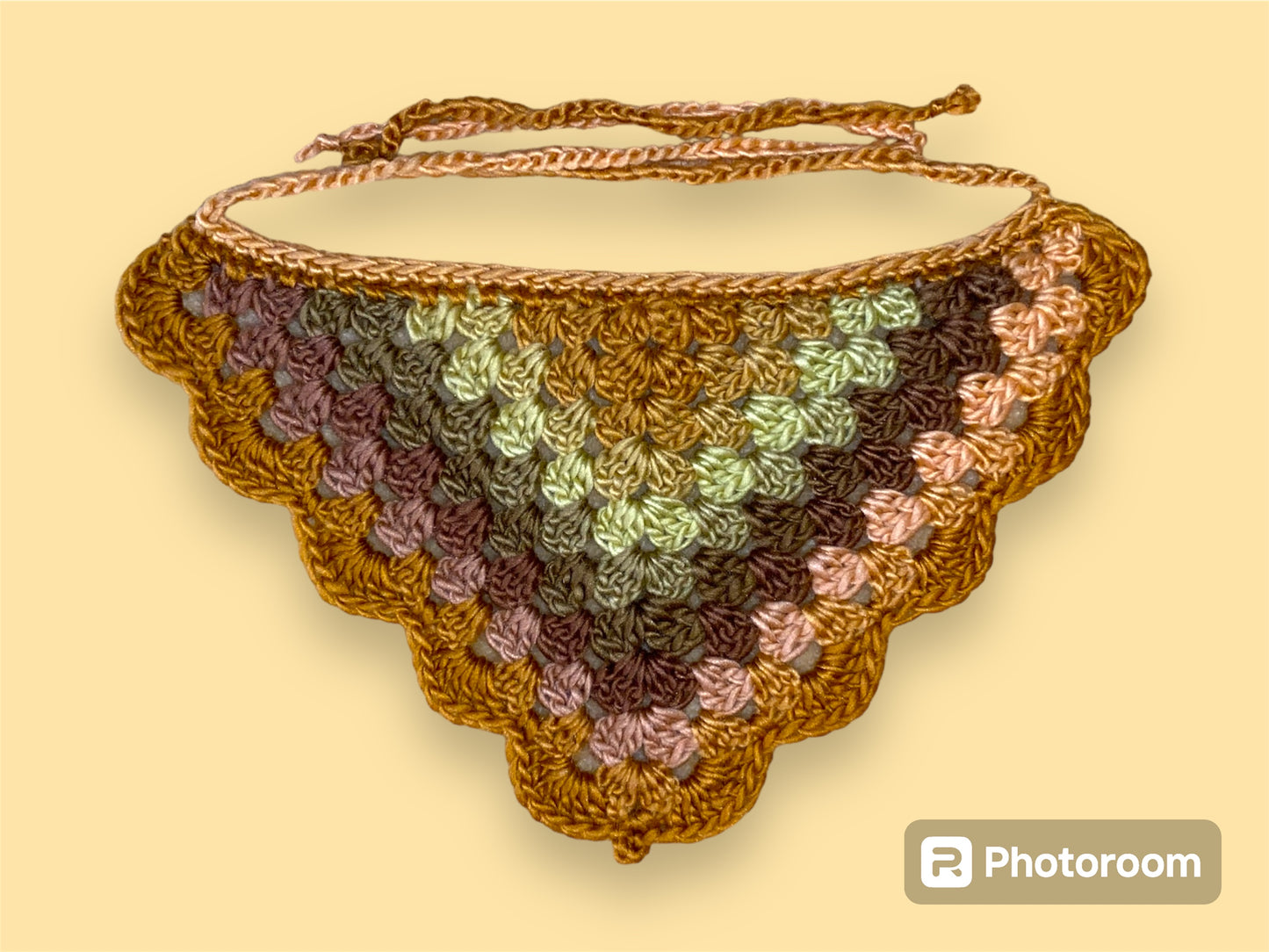 Crochet Granny Stitch Bandana | Harvest