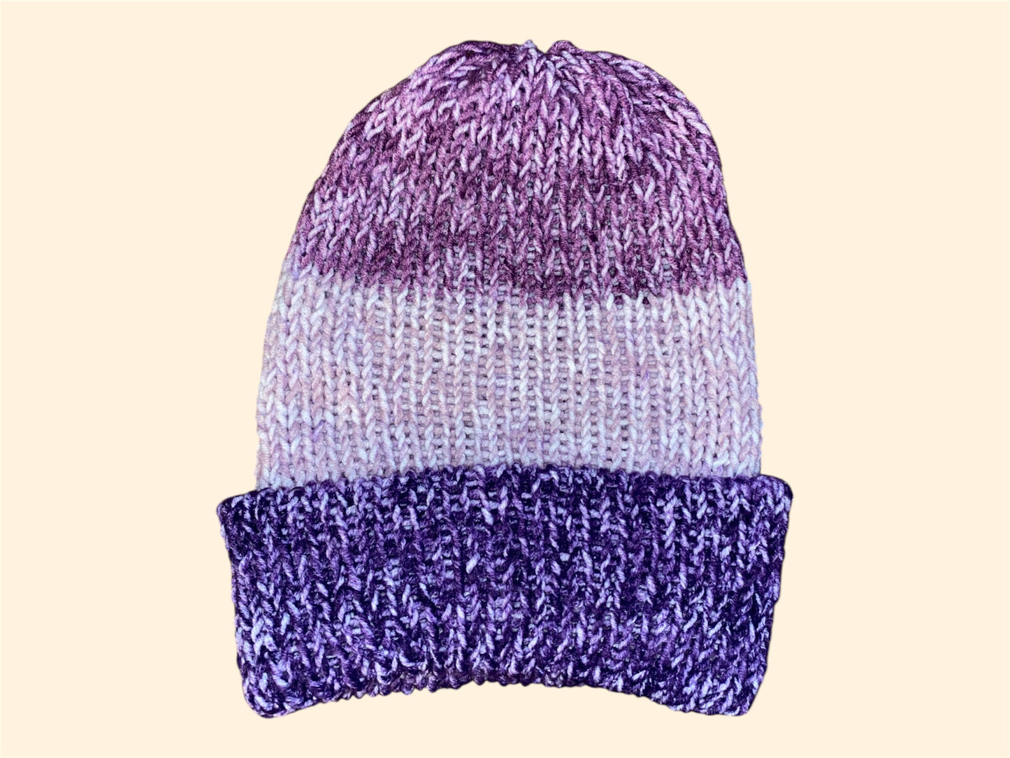 Knitted Beanie | Purple rain | Child size