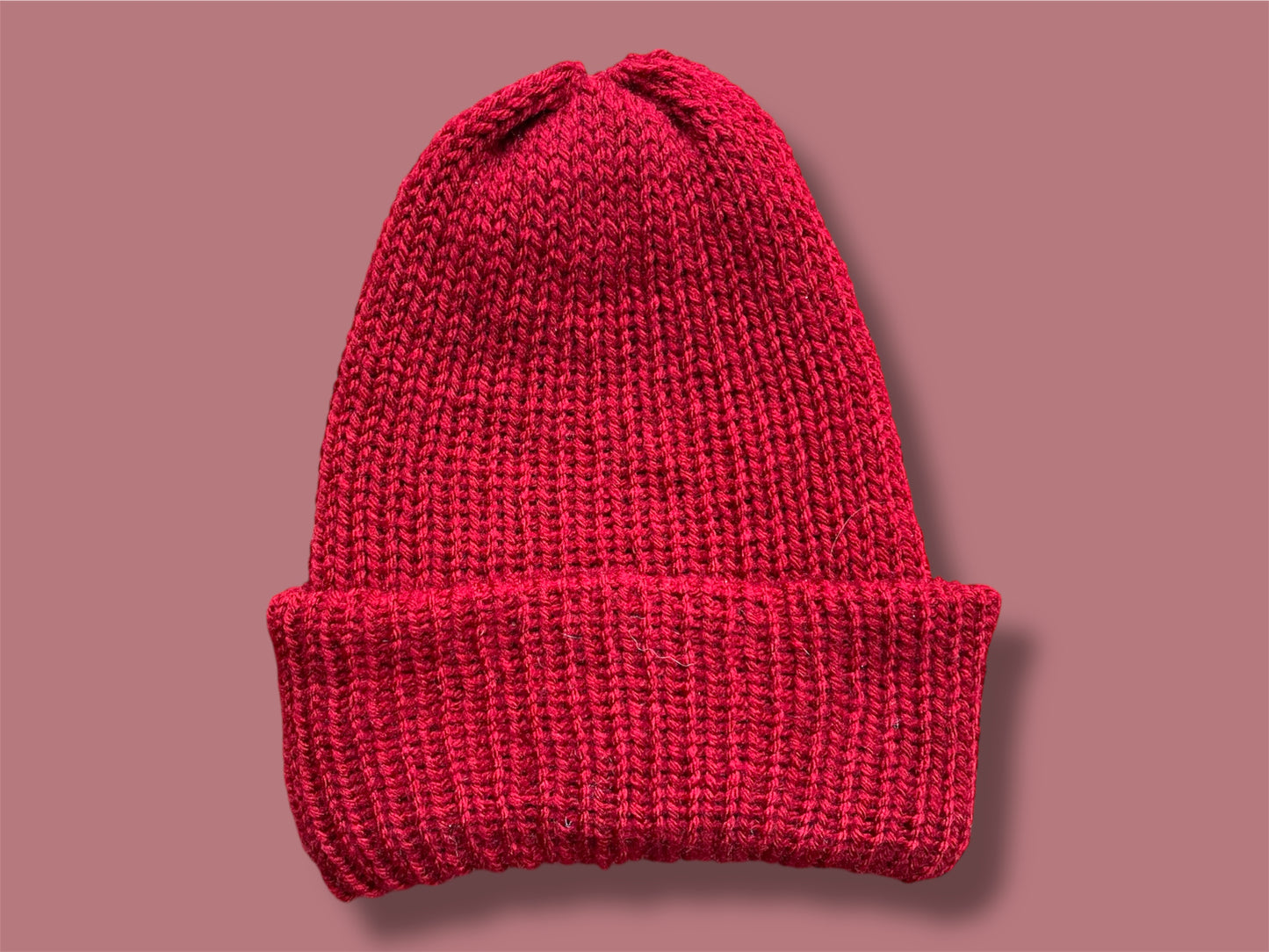 Knitted Beanie | Scarlet Letter | Adult size