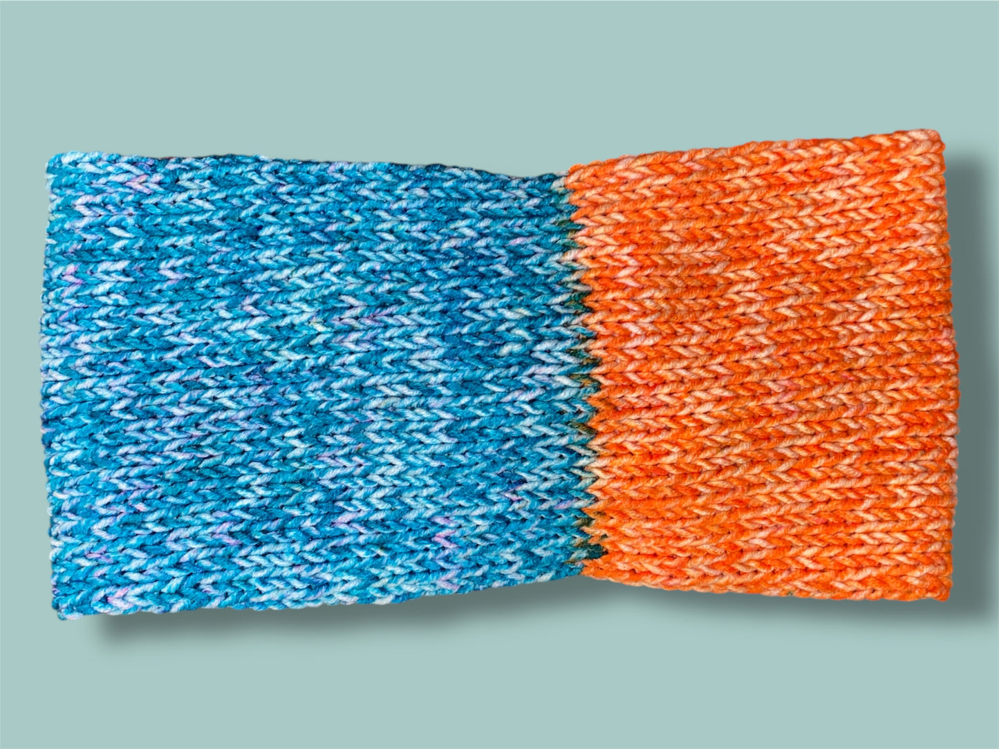 Knitted Ear Warmer | Neapolitan Sherbet | Adult Size