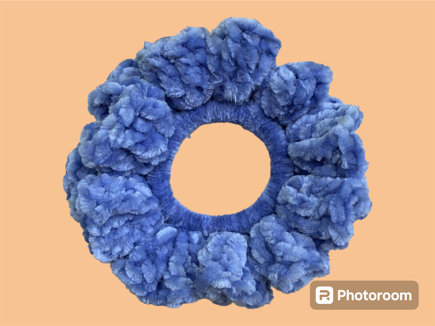 Crochet Velvet Scrunchie | Blue Ridge | 2 pack